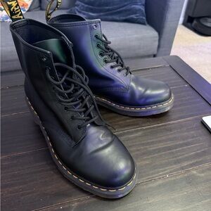 Dr. Martens Shiny Black Leather Boots